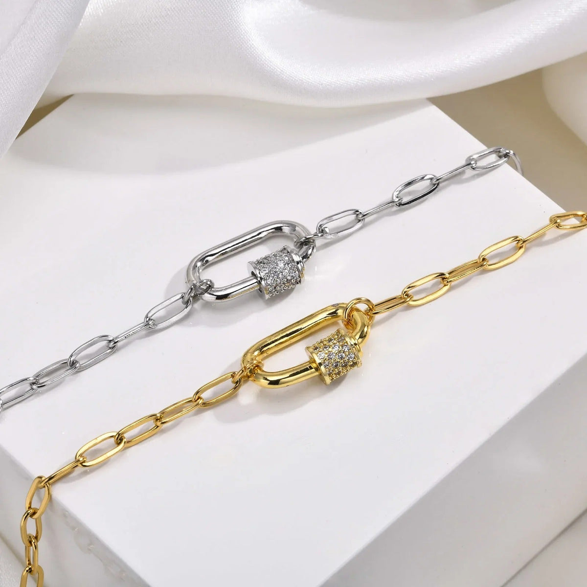 Diamond Lock Necklace