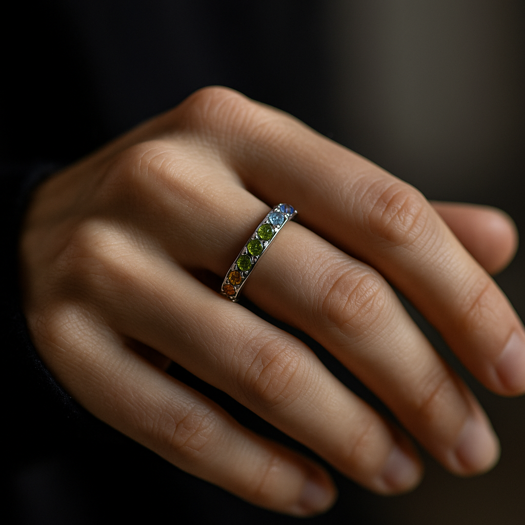Jeweled Love Ring