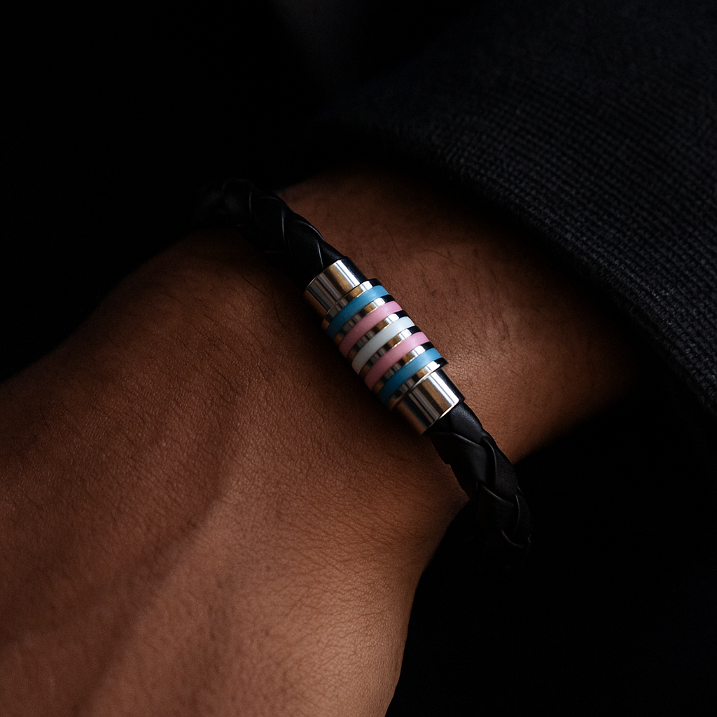 Transgender  Leather Bracelet