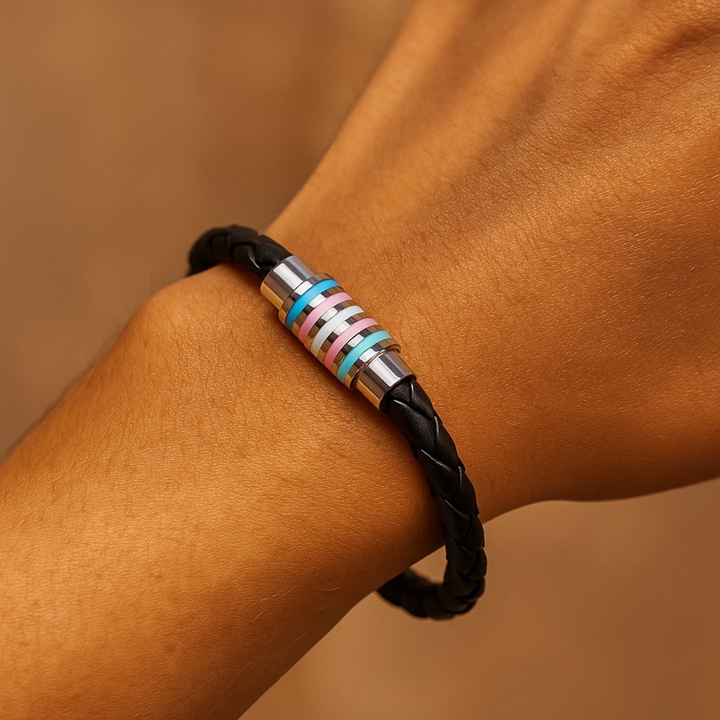 Transgender  Leather Bracelet