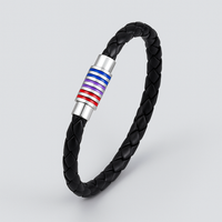 Bisexual Leather Bracelet