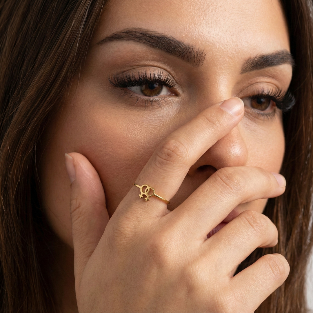 Linked Love Ring