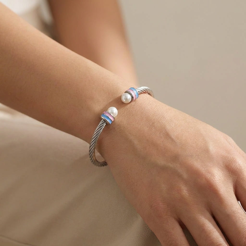 Trans Pearl Cuff