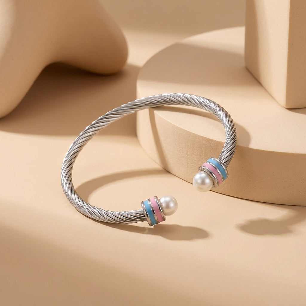 Trans Pearl Cuff