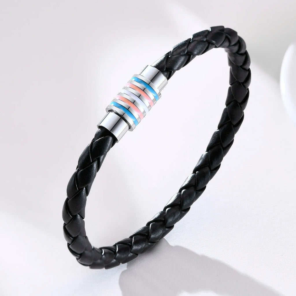 Transgender  Leather Bracelet