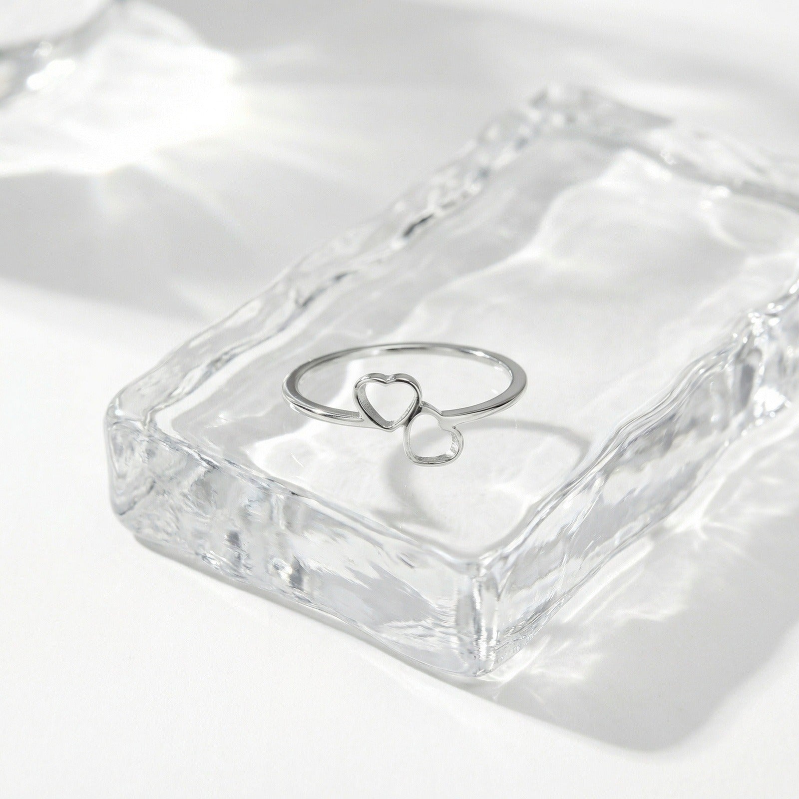 Twin Hearts Ring