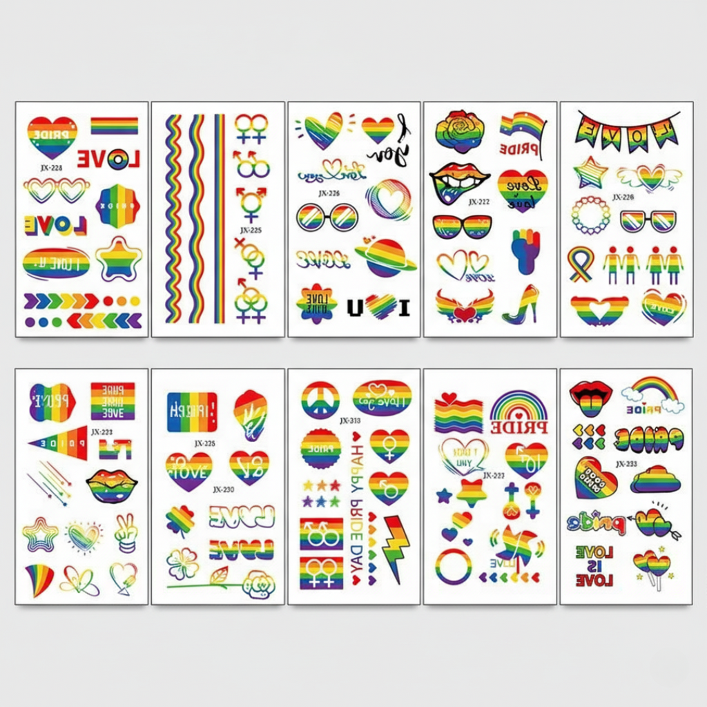 Temporary Tattoo Sticker Set