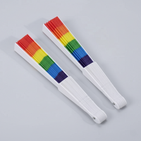 Rainbow Handheld Folding Fan