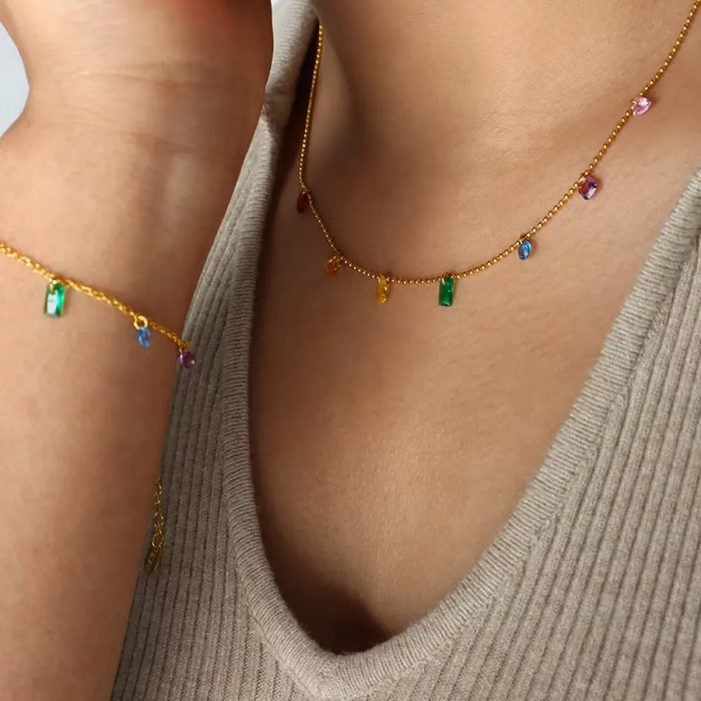 Rainbow Drip Bracelet