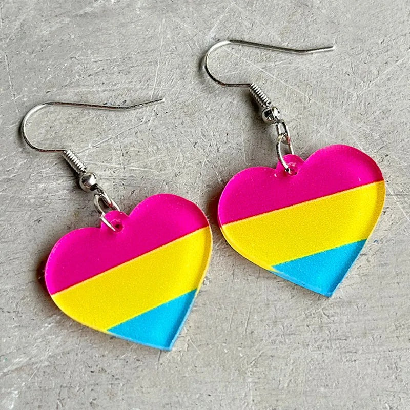 Pansexual Flag Earrings