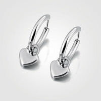 Heart Drop Earrings