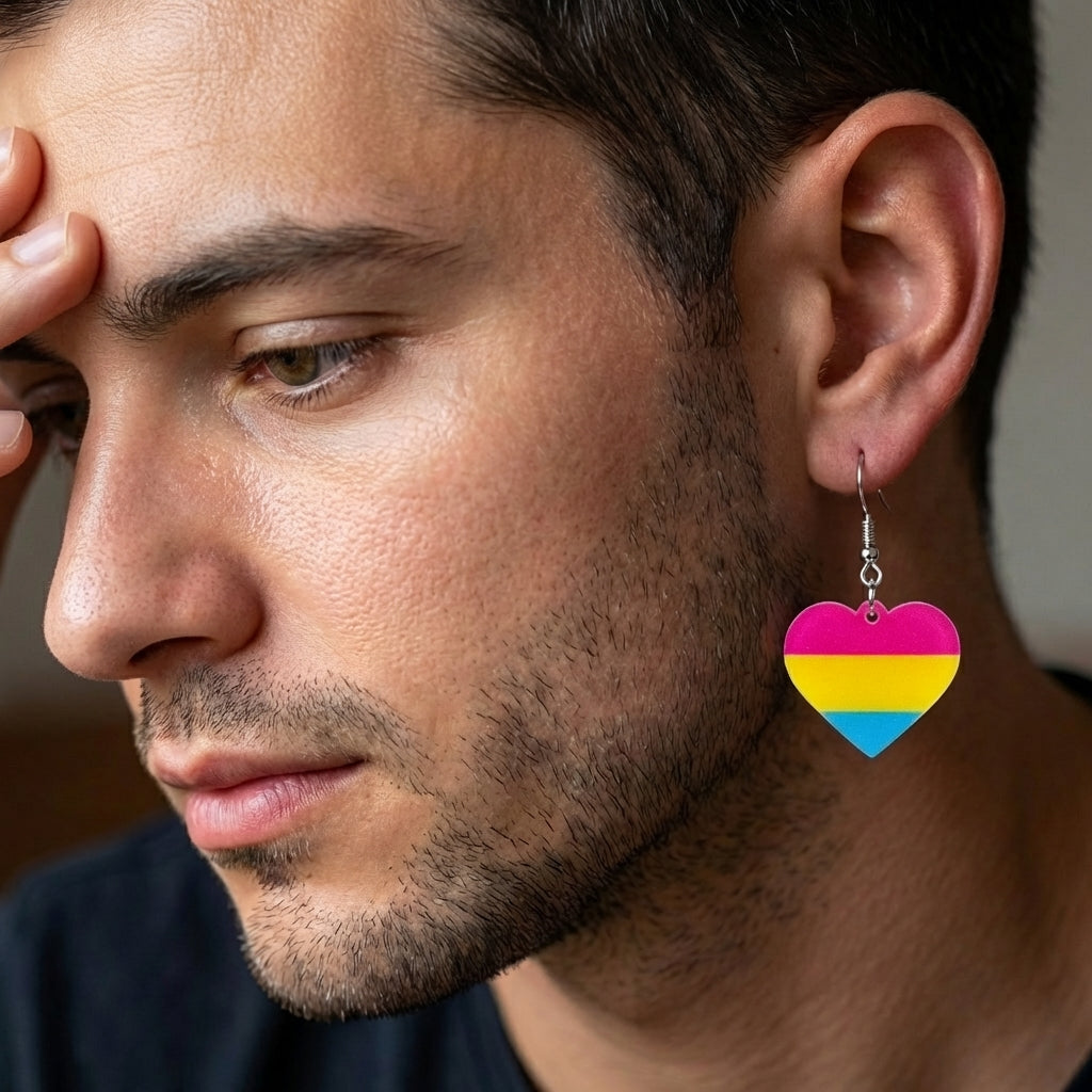Pansexual Flag Earrings