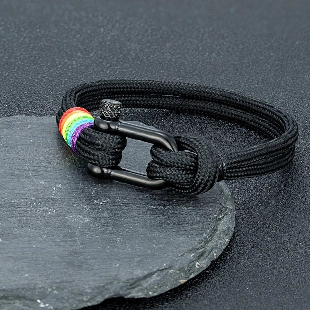 Rainbow Anchor Bracelet