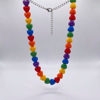 Rainbow Hearts Necklace