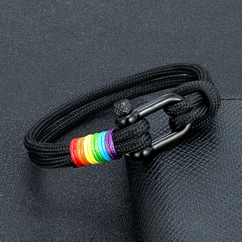 Rainbow Anchor Bracelet