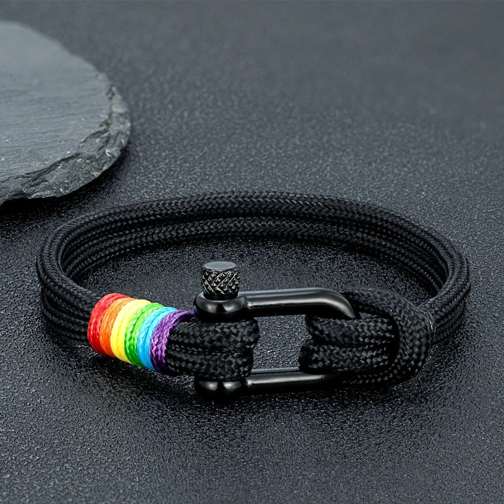 Rainbow Anchor Bracelet
