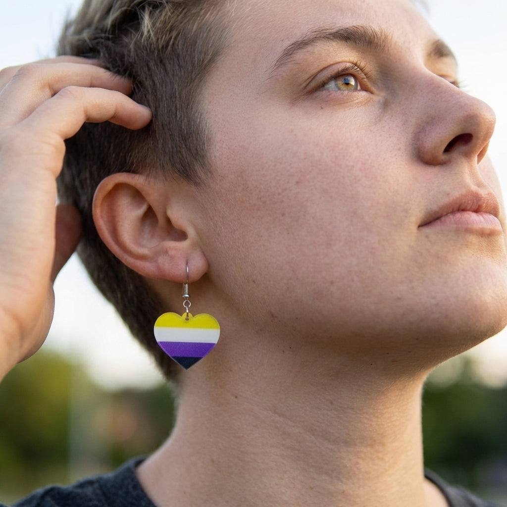 Non-Binary Flag Earrings