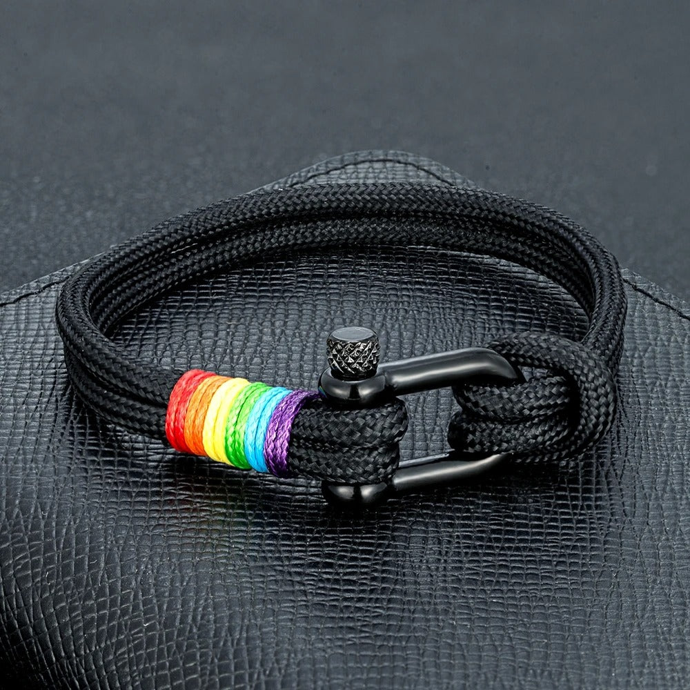 Rainbow Anchor Bracelet