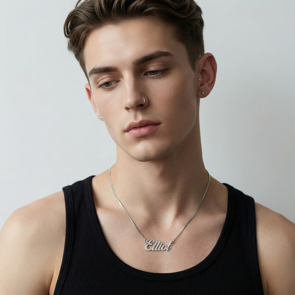 Snake Chain Personalised Necklace