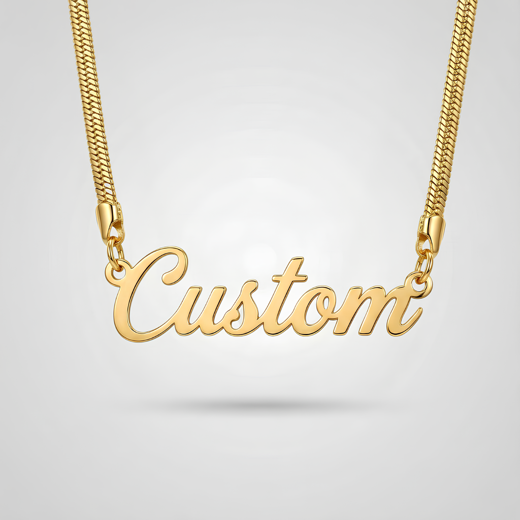 Snake Chain Personalised Necklace
